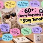 funny responses to stay tuned