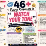 funny responses to watch your tone