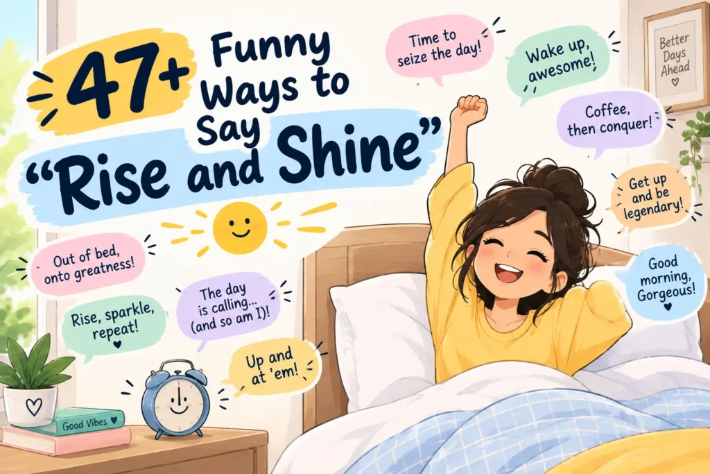 47+ Funny Ways to Say “Rise and Shine”
