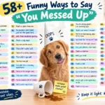 funny ways to say you messed up