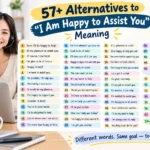 i am happy to assist you meaning alternatives