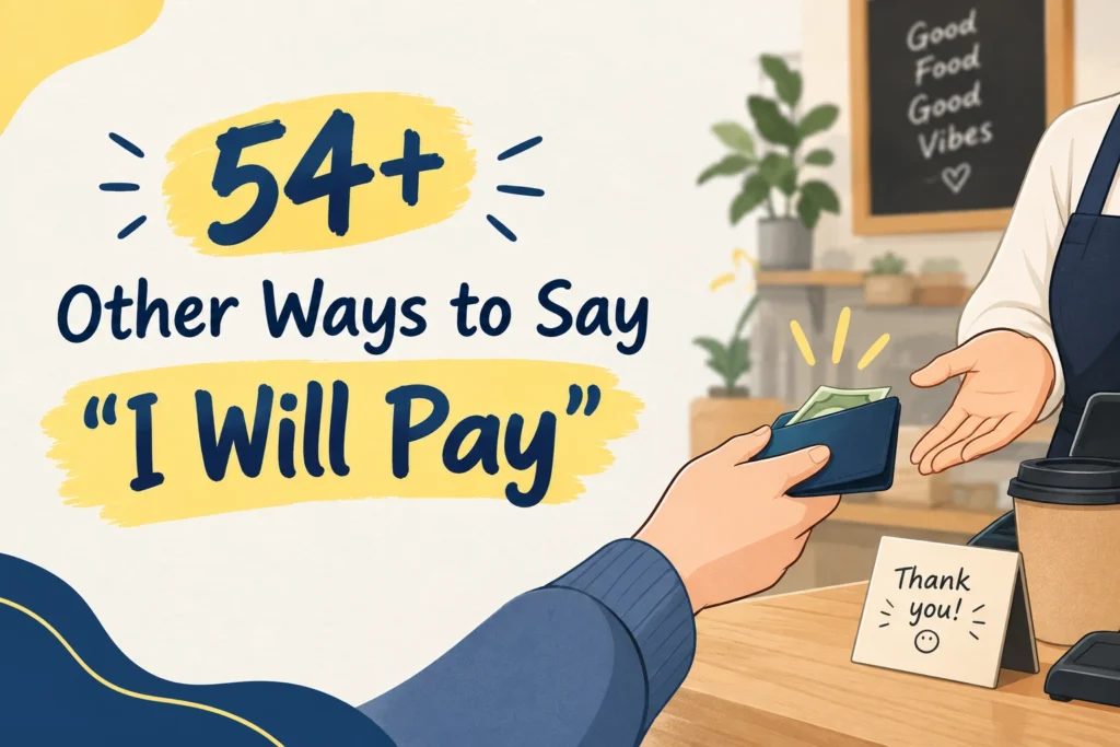 other ways to say i will pay