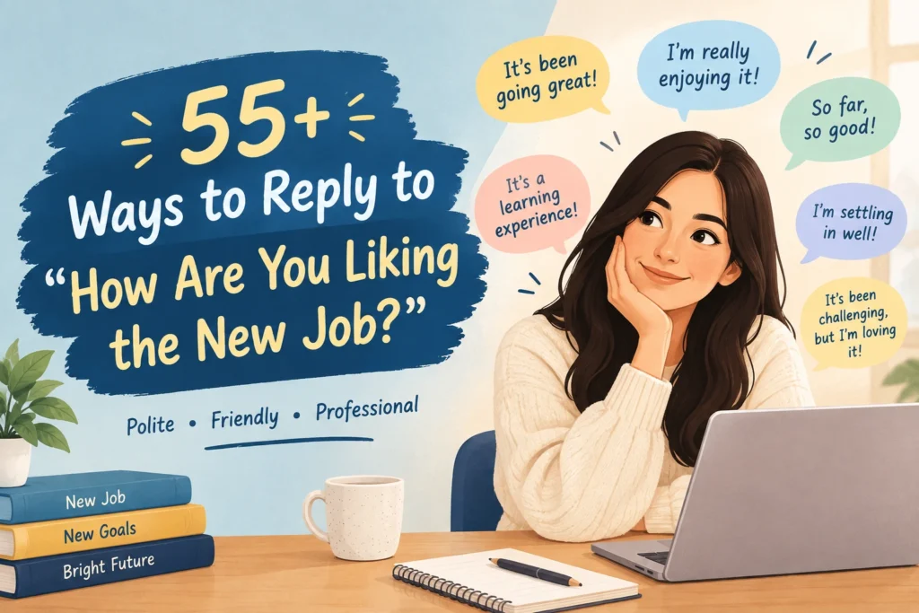 reply to how are you liking the new job