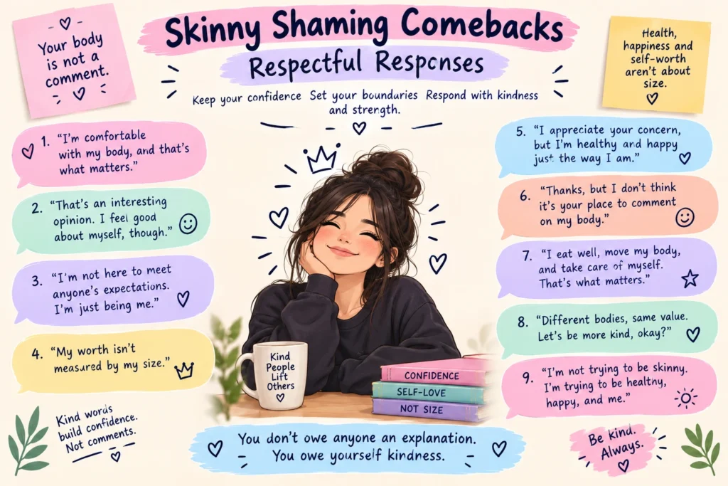 skinny shaming comebacks