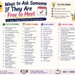 ways to ask someone if they are free to meet