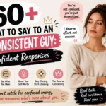 what to say to an inconsistent guy
