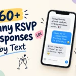 funny rsvp responses by text