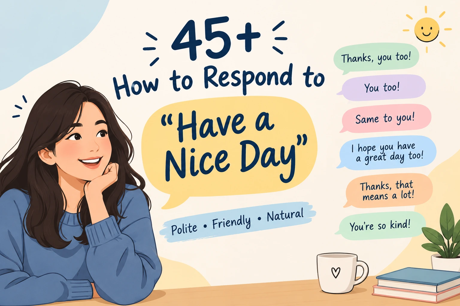 how to respond to have a nice day