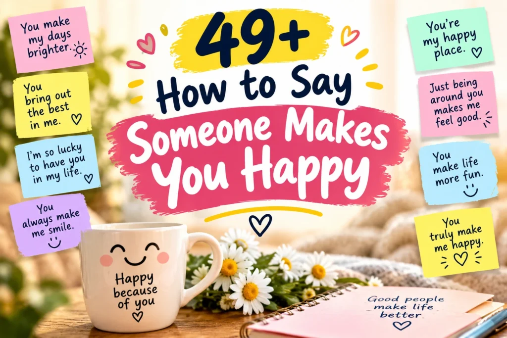 how to say someone makes you happy