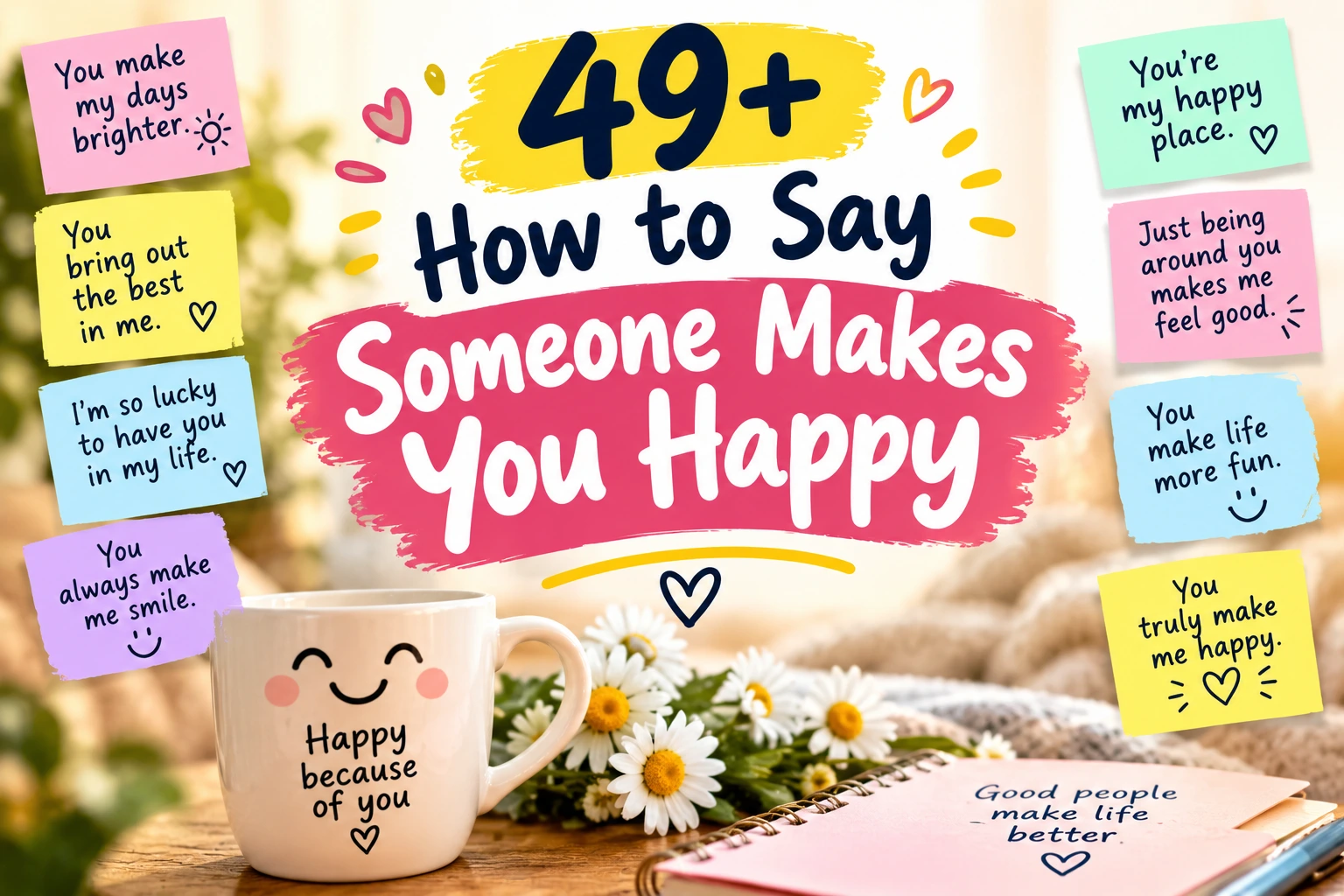 how to say someone makes you happy