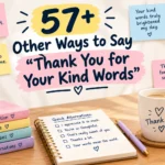 other ways to say thank you for your kind words